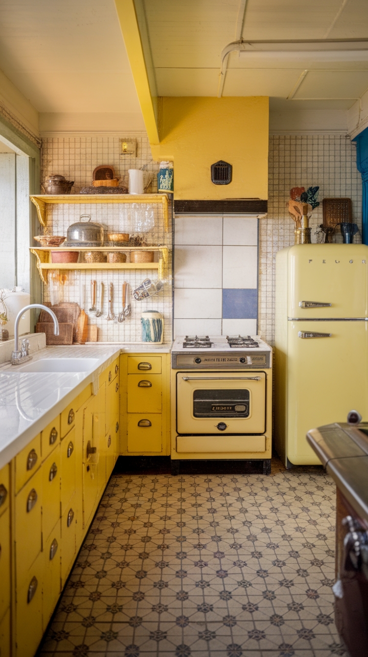 20 Vintage Yellow Kitchen Decor Ideas: Sunshine & Style for Your Home
