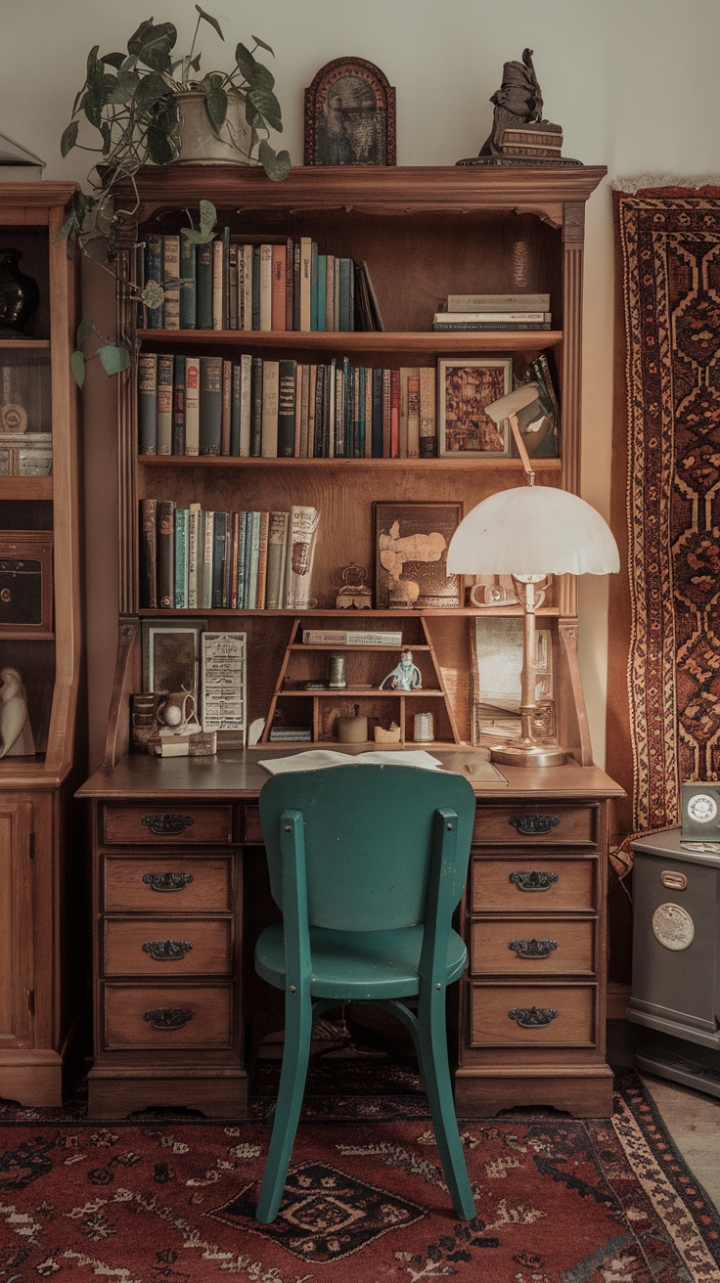20 Home Office Vintage Decor Ideas: Chic & Cozy WFH Spaces You’ll Obsess Over
