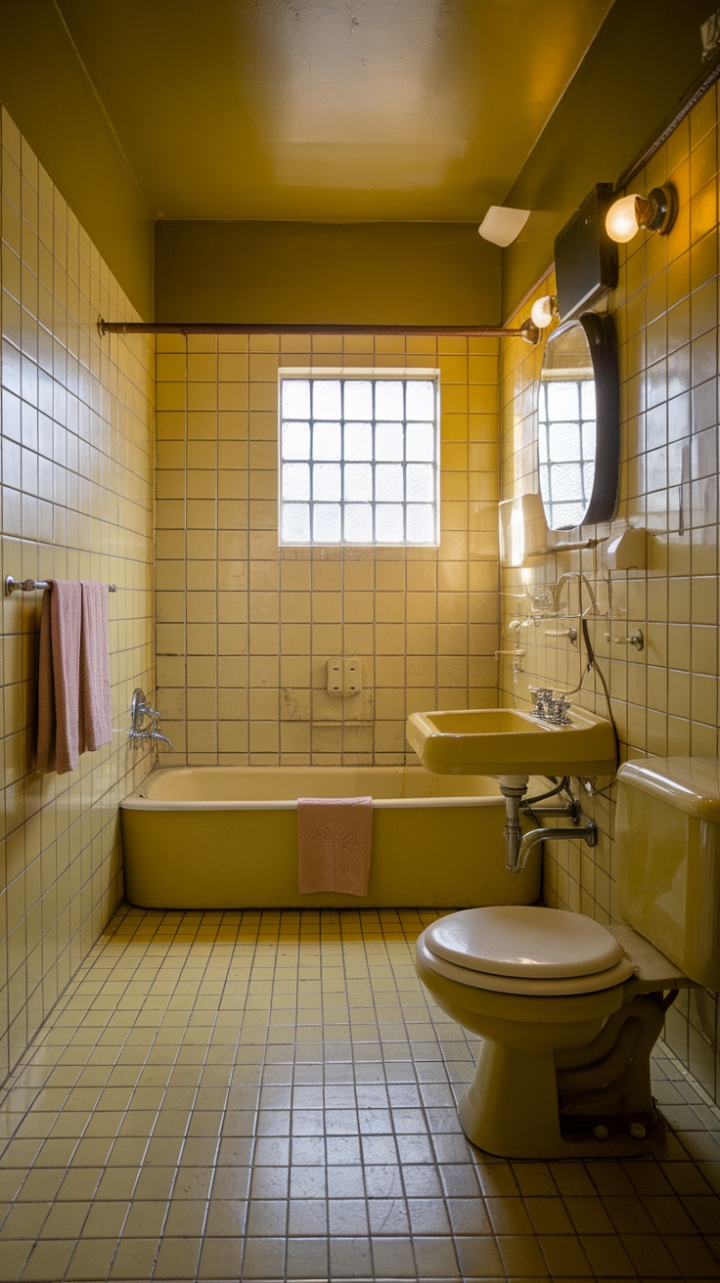 20 Vintage Yellow Bathroom Decor Ideas: Sunshine & Style for Your Space